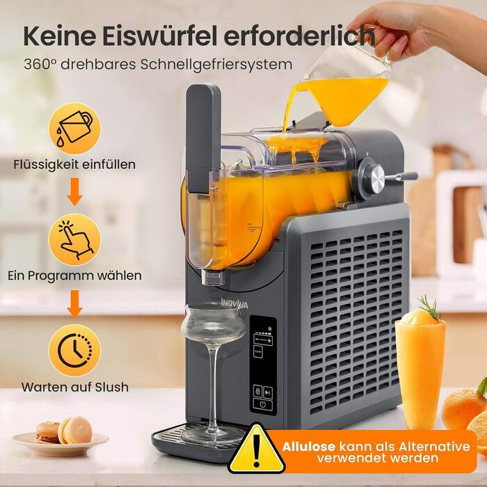 Машина для смузі та коктейлів 2л з самоочищенням, без льоду, 5 програм, для дому (2025)