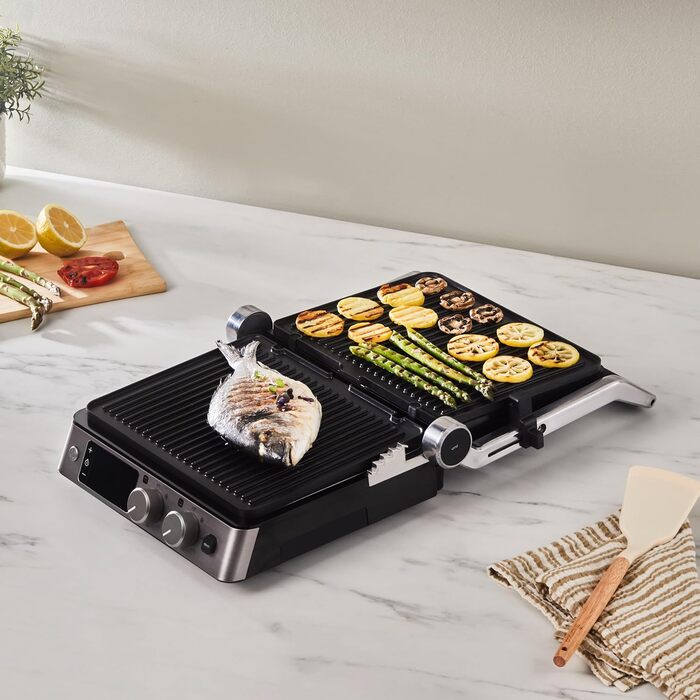 Тостер-контактний гриль Karaca Toastmaster 3 в 1, чорний, для 4-х тостів, з антипригарним покриттям