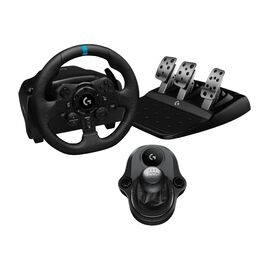 Logitech G923 Racing Wheel – Гоночний руль з педалями та перемикачем для PS5, PS4, PC, Mac. TRUEFORCE, 1000Hz, чорний