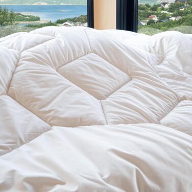 Ковдра Paradies Ganzjahresdecke 135x200 см - Prima Bio, тепла та дихаюча, стегане покривало для ліжка 135x200 см