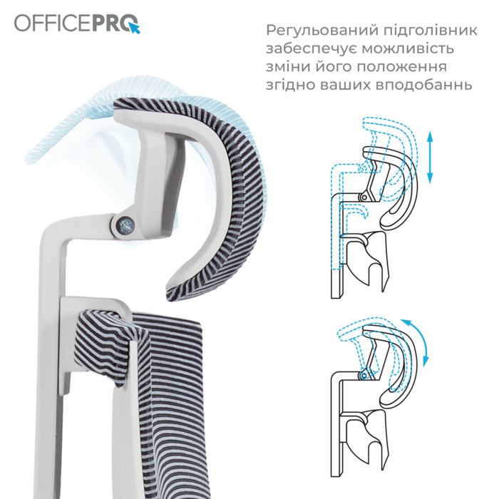 Крісло офісне OfficePro Balance OC620-W-DG-DG