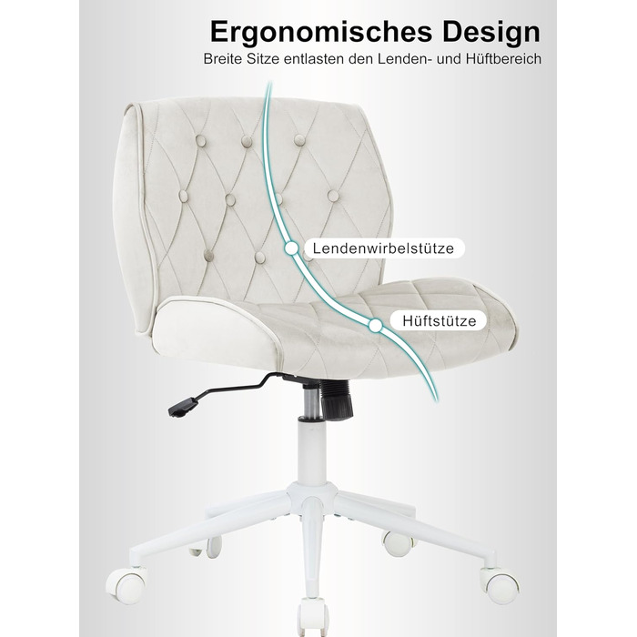 Крісло для дому та офісу Symino з функцією гойдання, крісло для макіяжу та письмове, з м'якої еко-шкіри, регульоване по висоті, поворотне на 360°, ергономічне, до 150 кг, велике