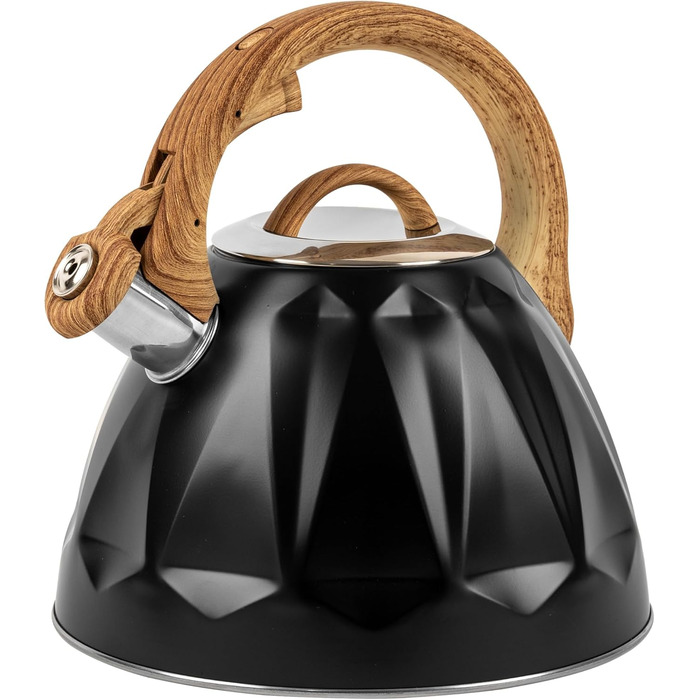 Чайник Karl Hausmann 3L з автоматичним свистком для індукційних, газових та електричних плит - з нержавіючої сталі