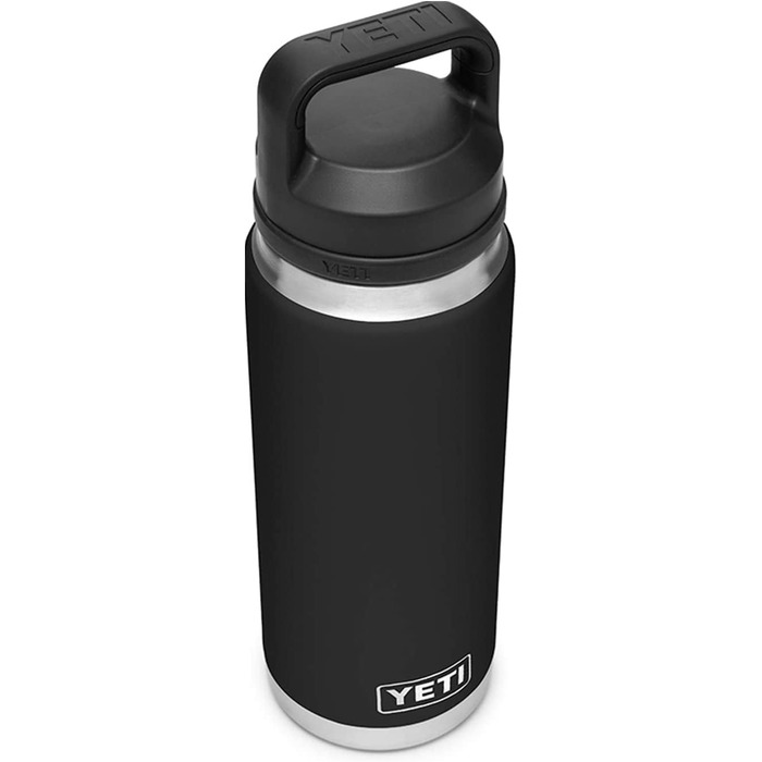 Пляшка YETI Rambler із кришкою Chug Cap, чорна, 26 унцій (760 мл)