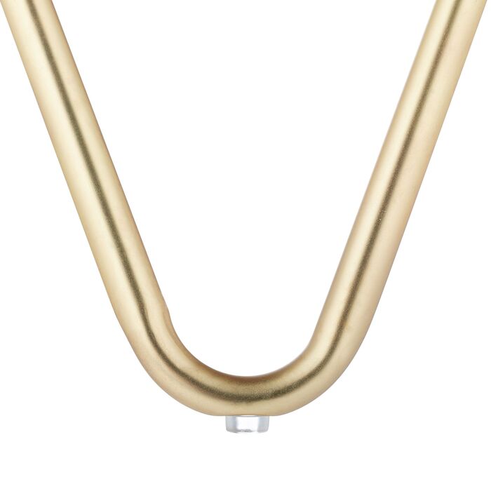 Relaxdays Бічний столик-табуретка Чорний/Золотий