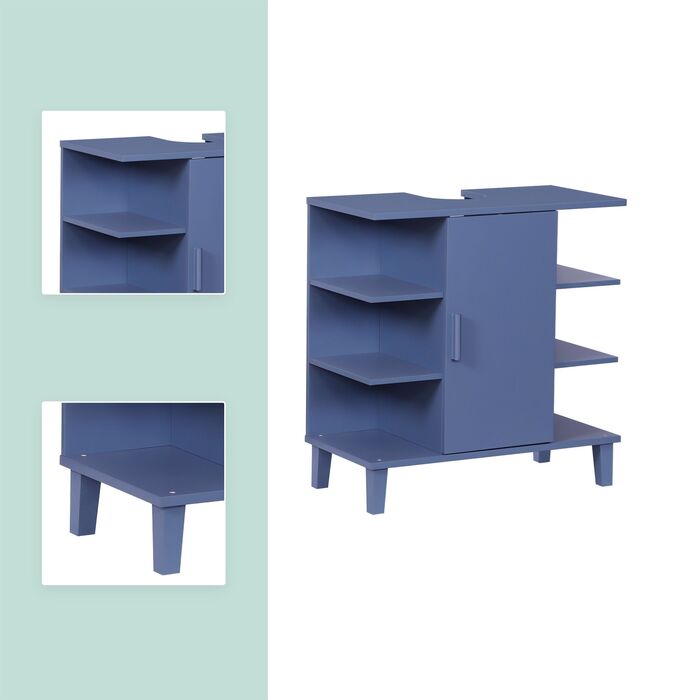 Підставка під раковину Relaxdays з дверцятами та полицями