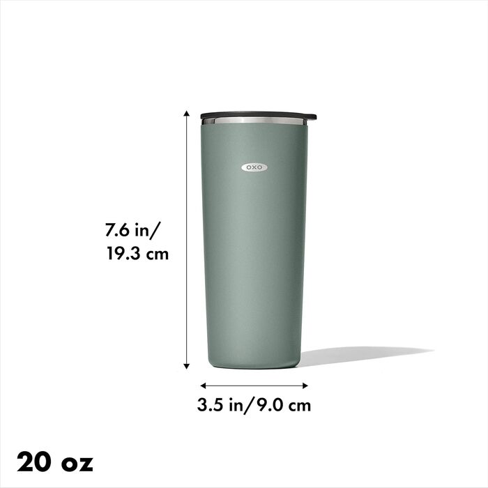 Термокружка OXO Strive з кришкою-ковзавкою, 473 мл, Jade (590 г)