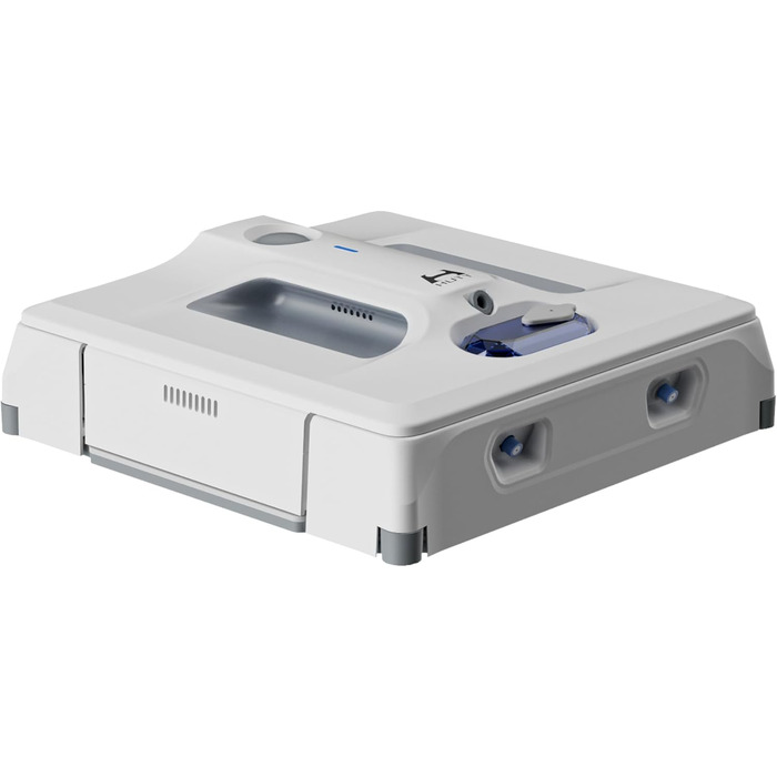 Робот для миття вікон Hutt з пультом дистанційного керування | 2-фазне розпилювальне система та 3800Pa потужність всмоктування | 80 мл бак, розпізнавання країв | Для скла, плитки, дзеркал (4 серветки для миття, страхувальний трос у комплекті) (A1)