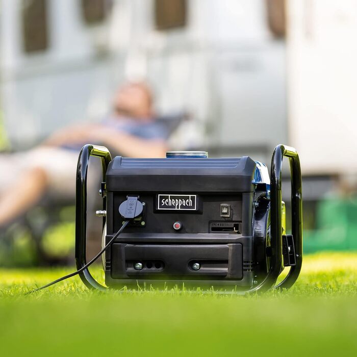 Генератор струму Scheppach Inverter SG1000: бензиновий, 2000W, 2x 230V, 2x USB, 64dB | для чутливої електроніки