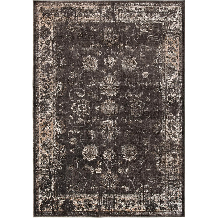 Килим SAFAVIEH Traditional - вінтаж, короткий ворс, м'який антрацит, 122 x 170 см