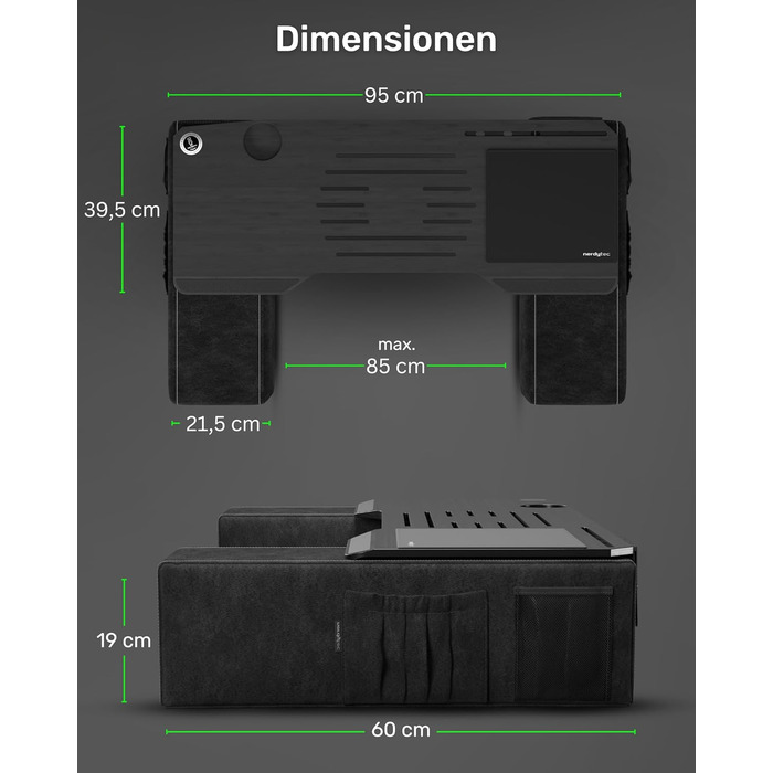 Підставка для ноутбука Couchmaster CYBOSS: ергономічна, широка, для дивану, софи та ліжка