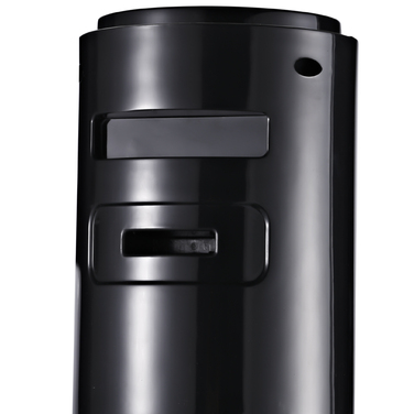 Турбовентилятор з поворотом 70°, з пультом дистанційного керування, 3 режими, 3 швидкості, таймер, розміри 32 x 32 x 96 см, чорний