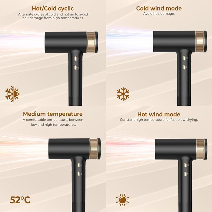 Мультистайлер для волосся 7 в 1 UKLISS Hairstyler Pro: фен, автоматична плойка, кругла щітка та вирівнювач для професійного стайлінгу, чорний