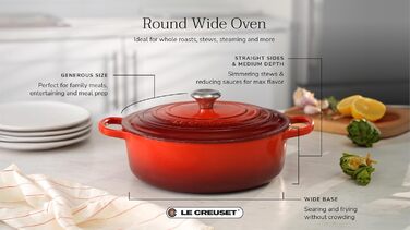 Запіканка для гурманів Le Creuset Signature, чавун, 6,2 л, 30 см, духовка червона, для всіх типів плит/духовок