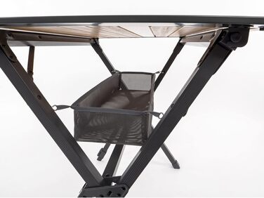 Кемпінговий стіл Бамбуковий прокатний стіл 80x60 см Алюмінієвий садовий стіл Розкладний стіл із сіткою