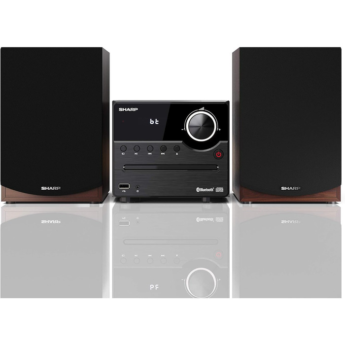 Компактна система SHARP XLB520D, 40 Вт, DAB/FM, Bluetooth, коричневий