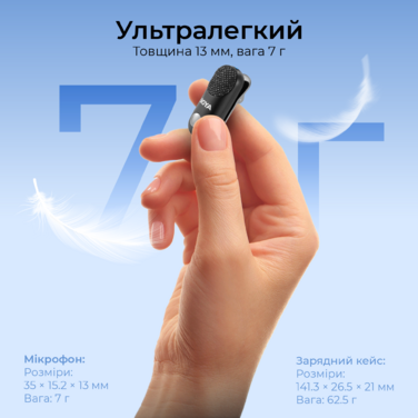 Бездротовий мікрофон BOYA Magic-05 Type-C Black