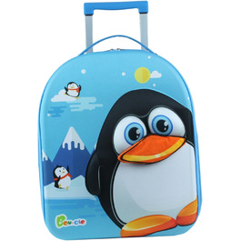 Дитячий візок Bouncie 3D Penguin, 40 см, синій - Валіза/Багаж