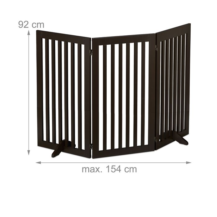 Захисний бар'єр Relaxdays коричневого кольору, 92 см