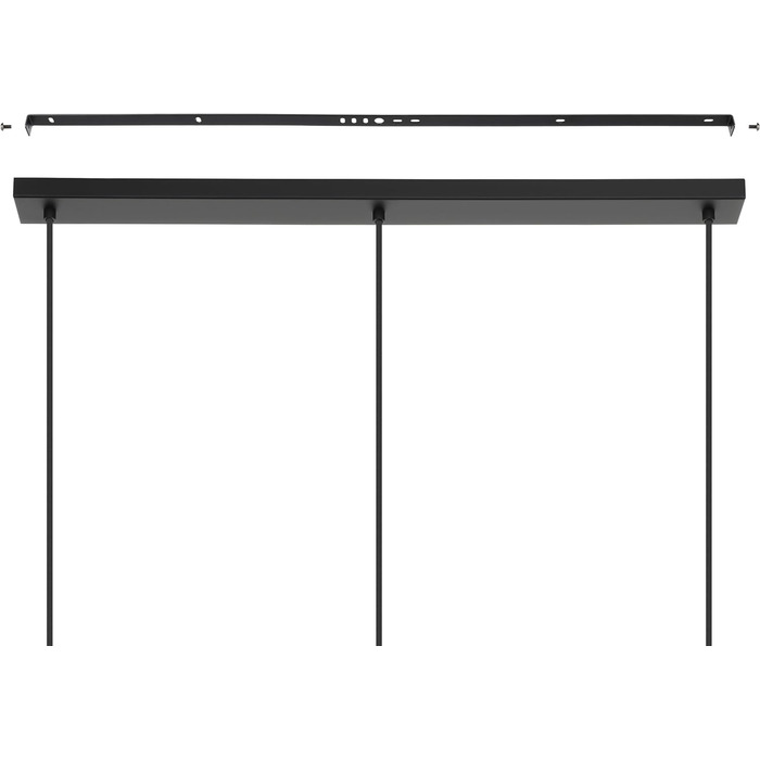 Стійка лампа EGLO Amsfield з металу та бамбуку, чорна, для вітальні та спальні, E27