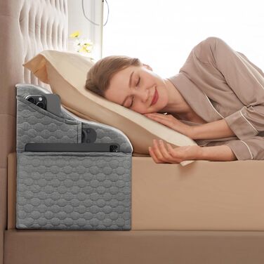 Набір з 4 подушок-валиків ортопедичних для ліжка з піною з пам'яті, для спини, регульовані, після операції, повного розміру