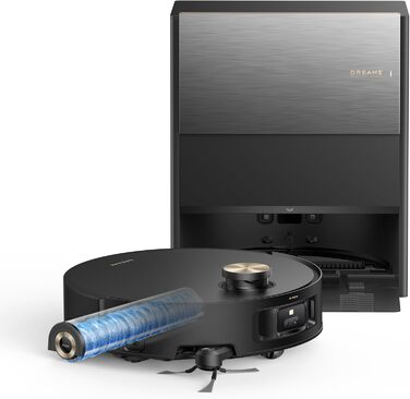 Робот-пилосос Dreame Aqua10 Roller: потужність 30000Pa, самоочищення, автоматичне випорожнення, керування голосом, чорний