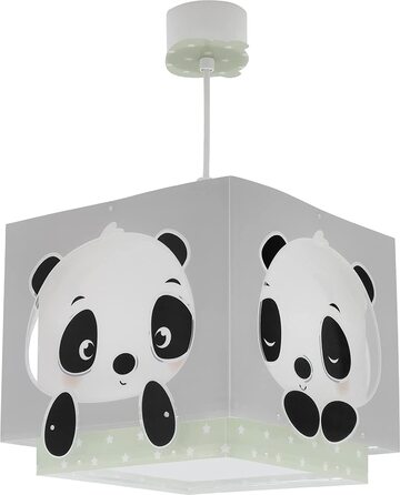 Дитячий стельовий світильник із зображенням панд