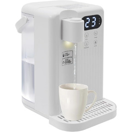 Дозатор гарячої води з резервуаром 3L, регулюванням температури та сенсорним дисплеєм (білий)
