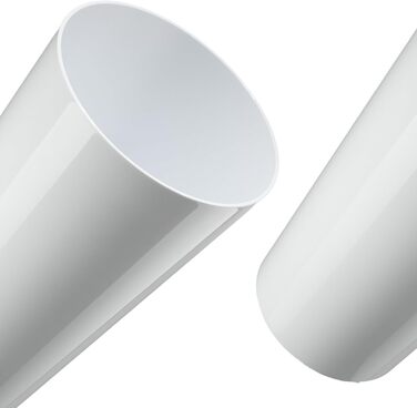 Набір горщиків KADAX (3 шт) з дерев'яною стружкою, білий глянцевий, 19,25/30 см