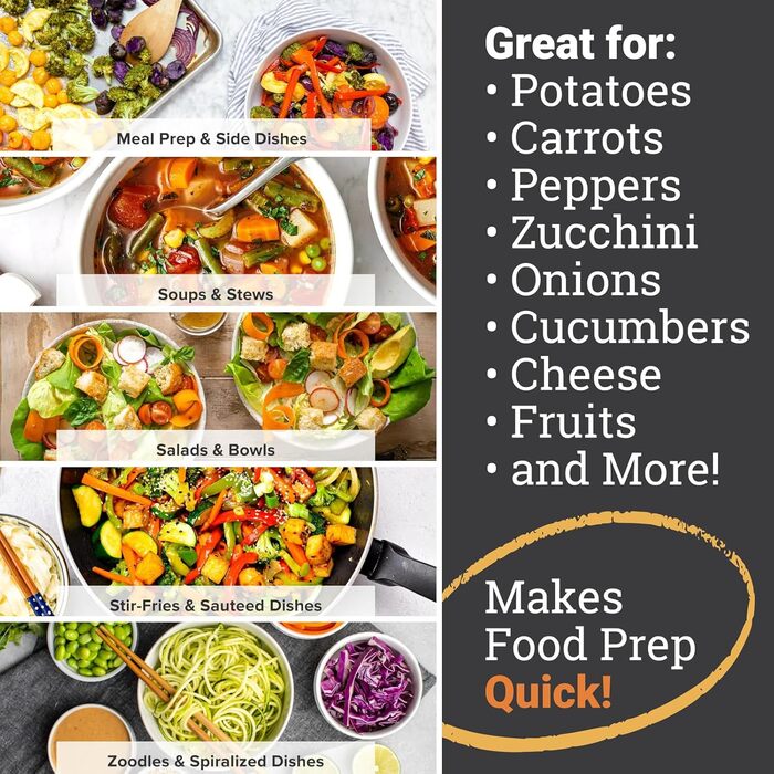 Багатофункціональний набір для нарізки овочів 25-в-1: слайсер, спіралайзер, нарізчик, шинкувальник, з контейнером, з нержавіючої сталі