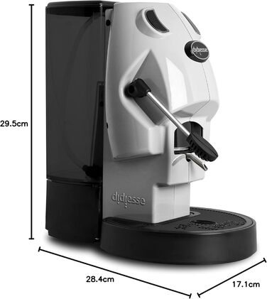Кавомашина Didiesse Baby Frog Pad – компактна модель з підсистемою 44 мм, 450 Вт, 1,5 л бак, функція Standby (біла)