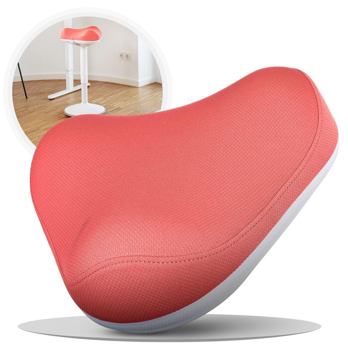 Офісний стілець SH-01 Zip з ергономічною спинкою та знімним чохлом (Рожевий) | Активне сидіння, регулювання висоти 58-83 см