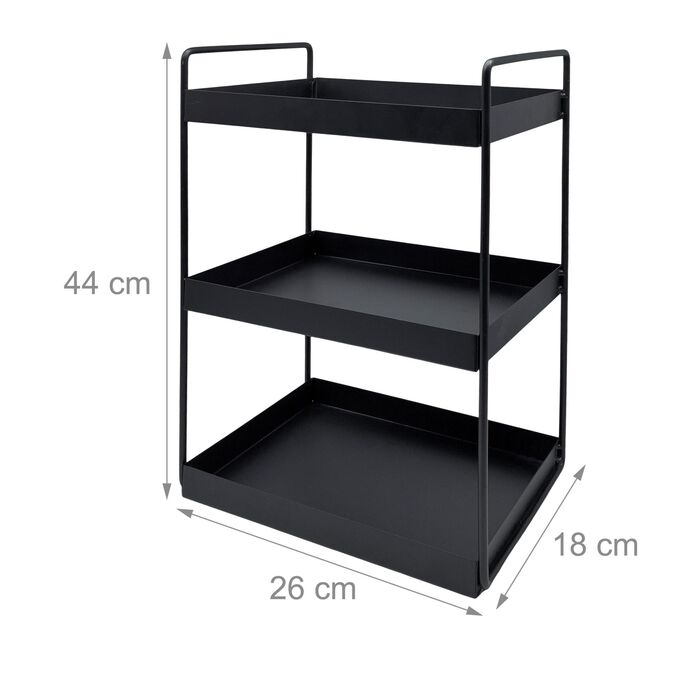 Спеція-органайзер Relaxdays, металева, 3 яруси