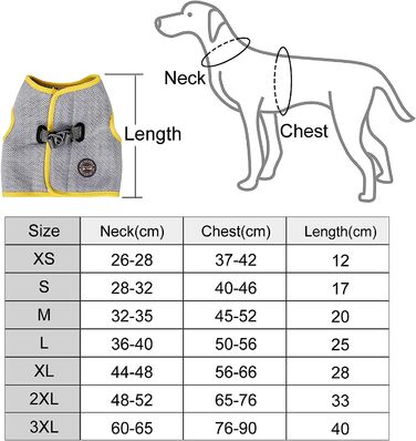 Охолоджувач для собак, літня сітчаста регульована куртка-жилет для собак, що захищає від сонця, для маленьких, середніх і великих собак (м) (XS-задня довжина 12 см)