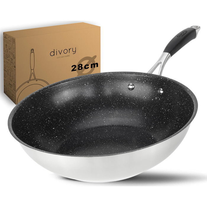 Набір сковорідок нержавіючої сталі PURA 20, 24, 28 см – без покриття PTFE/PFOA, для індукції та всіх плит, для смаження з ароматом (включає вок ULTIME 28 см)