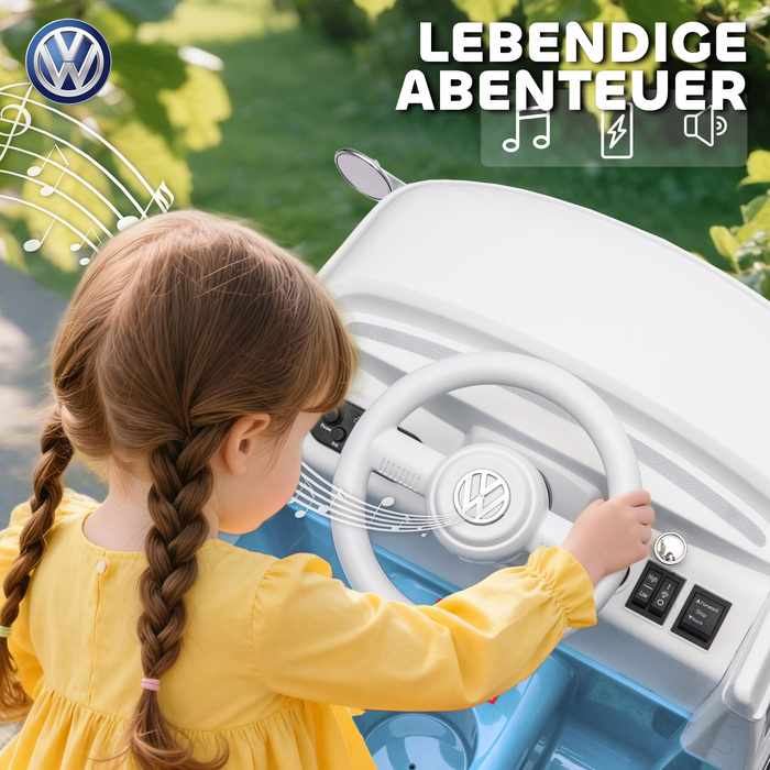 Електромобіль для дітей Kinder, 12V, з MP3, подвійним двигуном, звуком клаксона, плавним стартом, розміри 89x49x41,5 см, блакитний