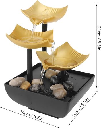 Настільний орнамент для фонтану, вироби з неправильними каменями, світлодіодні ліхтарі, ремісничий подарунковий фонтан для дому, офісу, спальні, письмового столу, прикраси (внутрішні фонтани)