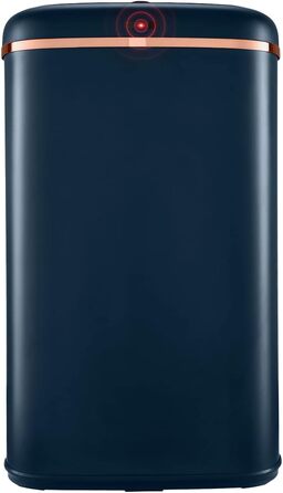 Tower 58 л квадратний сміттєвий бак з датчиком (Midnight Blue And Rose Gold)