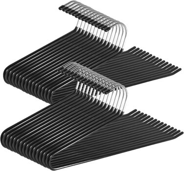 Чохли для штанів SOULNAMAN, 30 шт., металеві, чорні, 36 см, з антиковзкими рифленнями