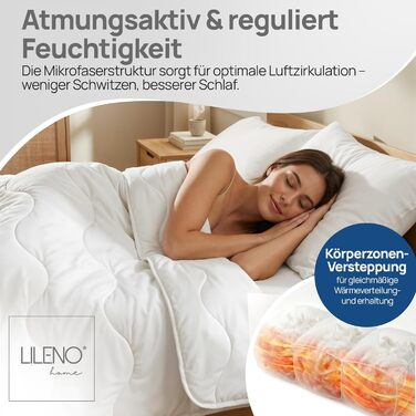 Тепла зимова ковдра LILENO HOME 155x220 см [2 шт.] - комплект ковдр для комфортного сну. Алергічна ковдра, витримує прасування до 95°C