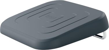 Підніжка для столу Leitz, регульована, для офісу та дому, знімає біль у спині та плечах, тканинний чохол, сертифікат IGR, серія Ergo Cosy, сіра, 53710089