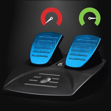 Руль гоночний Subsonic Superdrive SV250 з педалями та перемикачами для PS4, Xbox Series X/S, Xbox One, PC - діаметр 22 см, чорний