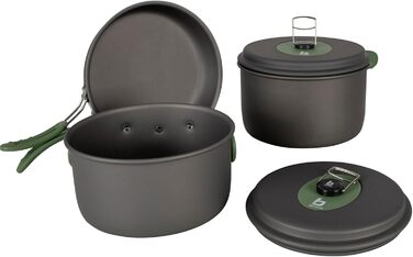 Набір для кемпінгу Bo-Camp Explorer 3tlg: каструля, сковорода, штакель, алюміній