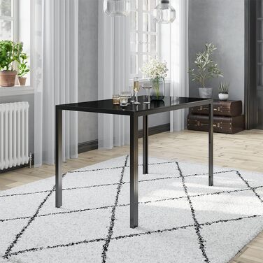 Обідній стіл Vicco Grand, 120x75 см, чорний