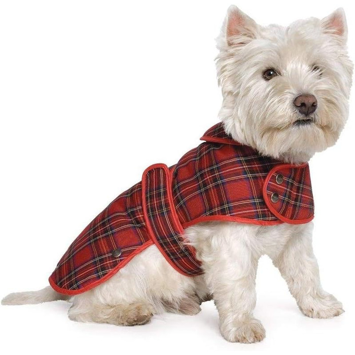 Пальто для собак Ancol розмір M шотландка (червона шотландка, S)
