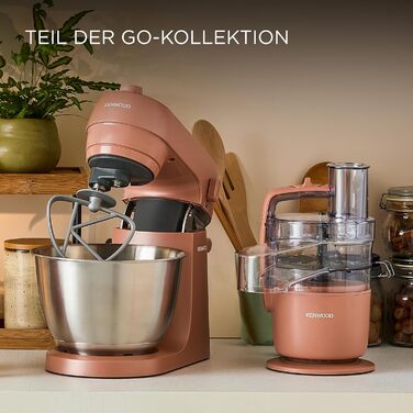 Міксер Kenwood QuickMix Go HMP40.000RD, ручний, 350W, червоний, з набором аксесуарів