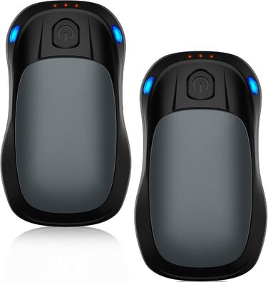 Електричний грієчка для рук, перезаряджуваний, USB, набір 2 шт. (сірий)