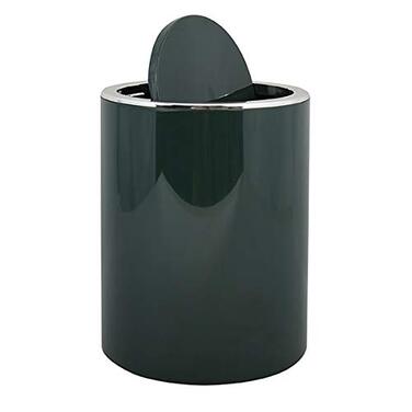 Серія MSV для ванної кімнати Aspen Design косметичне відро педальне відро для ванної з поворотною кришкою відро для сміття з поворотною кришкою 6 літрів (ØxH) близько 18,5 x 26 см (темно-зелений)