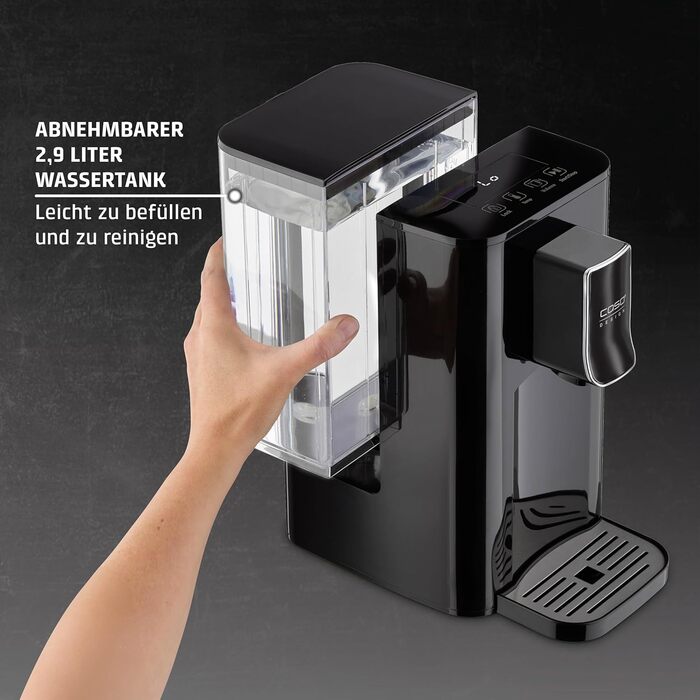 CASO HW 550 Turbo - дозатор гарячої води, приготування чаю, кави, дитячого харчування, об'єм бака 2.9 л, 7 температурних режимів (40-100°C)