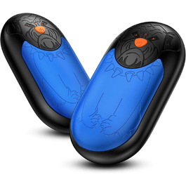 Електричний гріє для рук 2 шт. | Перезарядний кишеньковий гріє з 3 режимами, 6000mAh для жінок, чоловіків, кемпінгу, полювання, гольфу, блакитний